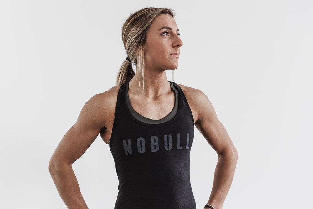 Débardeurs NOBULL Femme Noir - NOBULL Racerback,France (3187-PQGFK)